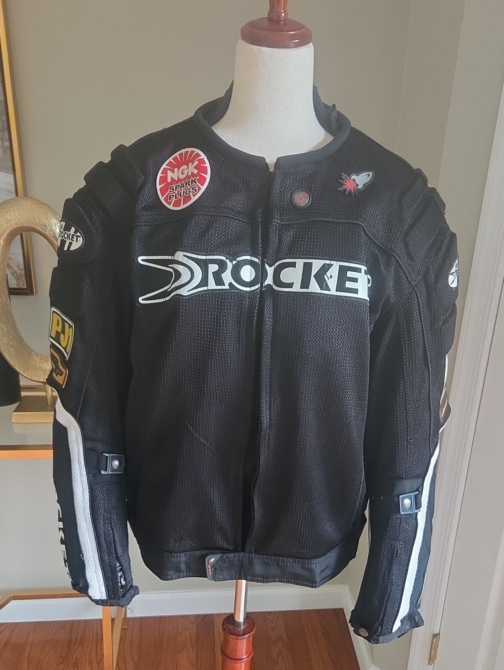 Joe Rocket Black Mesh Motorcycle Jacket